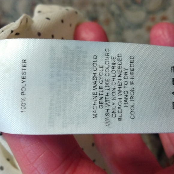 Joe fresh women's sleeveless polkadot black and white sheer top size S - Picture 8 of 17